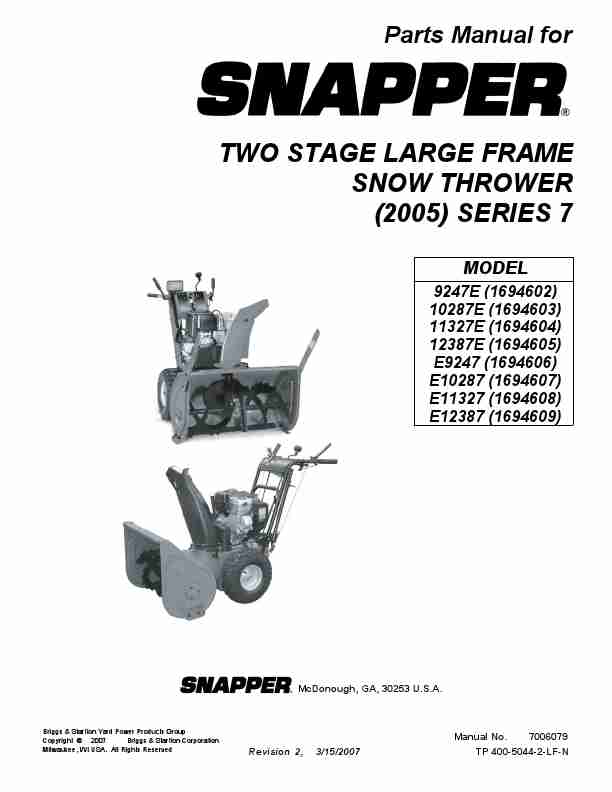 Snapper Snow Blower E10287-page_pdf